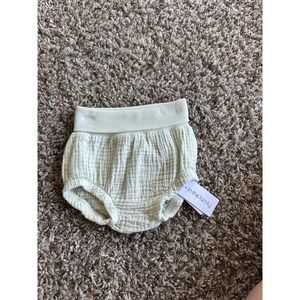 + In The Family Baby Girl Sage Green Gauze Bloomers Diaper Cover 3M NWT